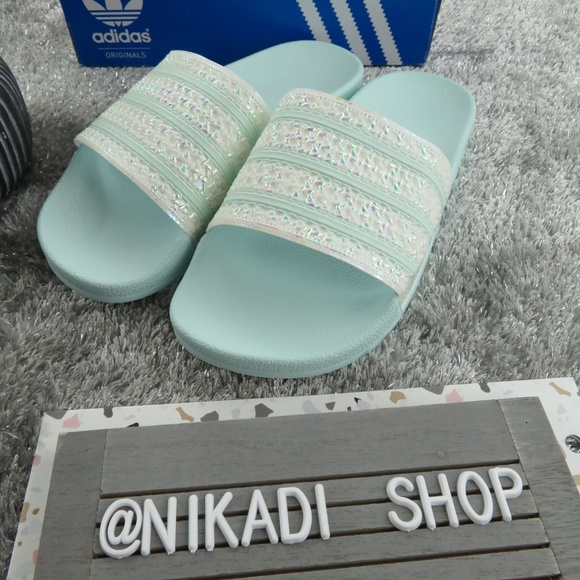 adidas Shoes - Adidas Sparkle Adilette Slides